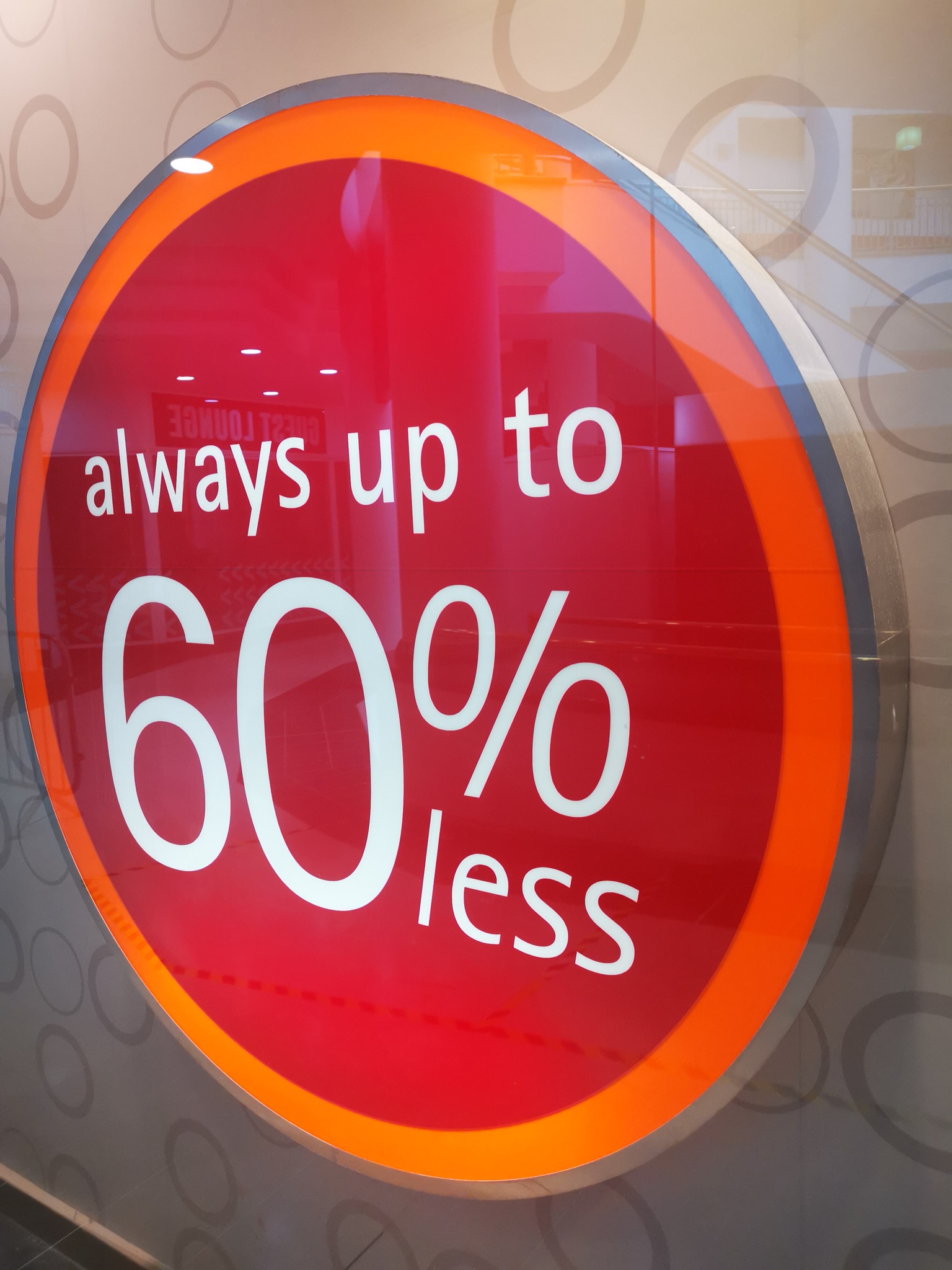Always up to 60% less Always up to 60% less