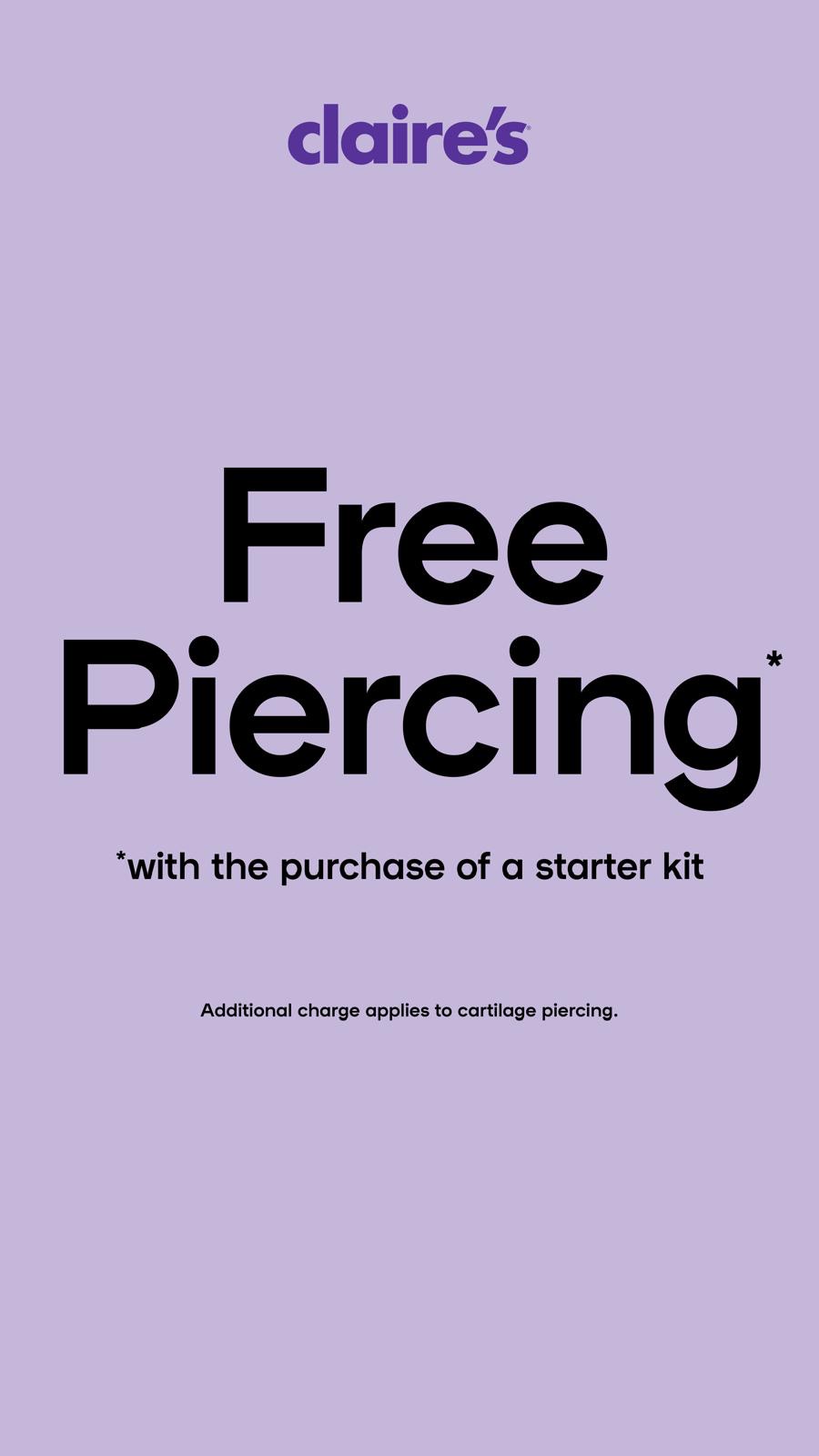 Claire's Free Piercing
