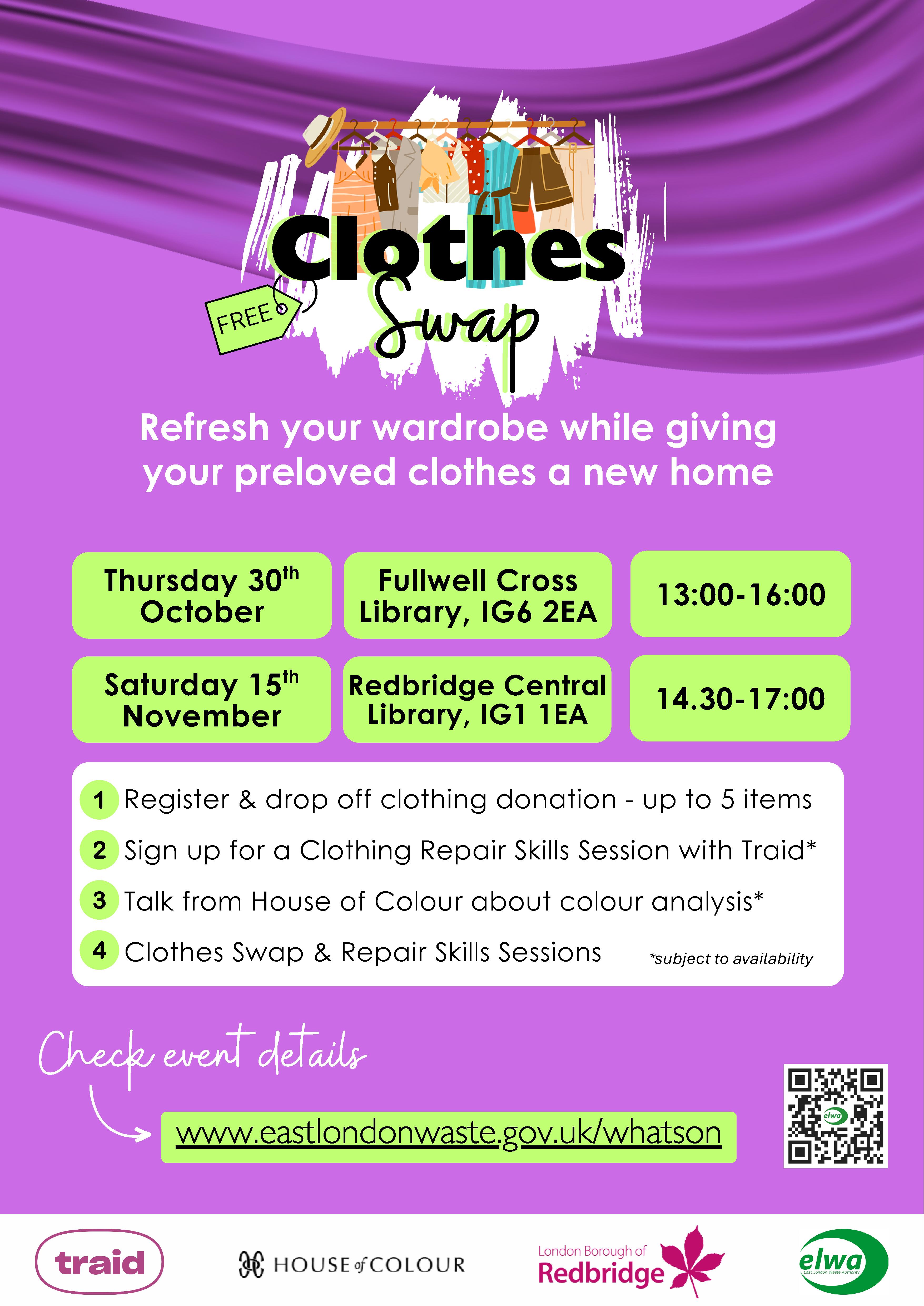 ♻️ Redbridge Clothes Swap & Upcycling Event